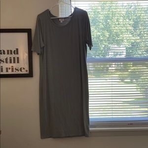 Gray LuLaRoe Julia dress -2XL